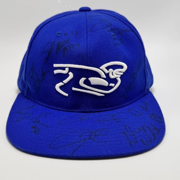 NFL Players Association Signed Blue w White Adjustable Strapback Players Inc Hat - Picture 1 of 16